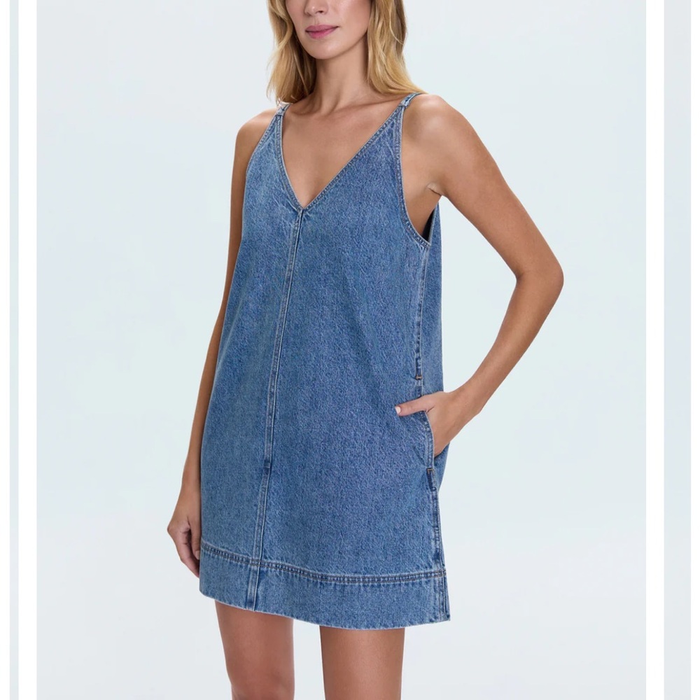 Pistola Tavi Pop Over Denim Dress Sz M